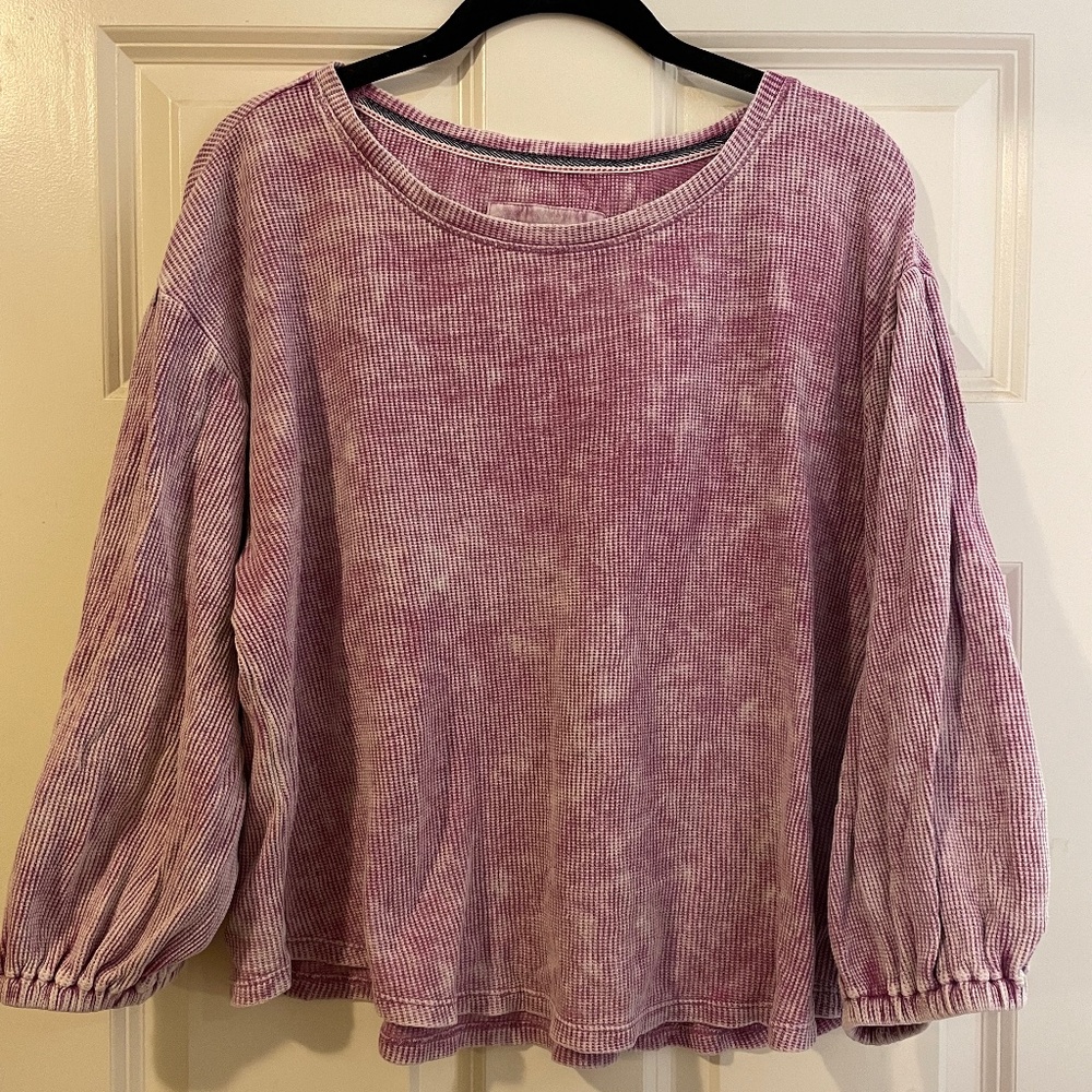 Pilcro Washed Waffle Top